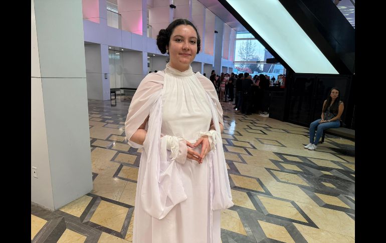 Beira Castellanos, asistió de la princesa Leia. EL INFORMADOR/ H. Navarro.