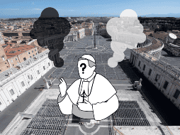 El humo blanco y negro le da la señal al mundo de la finalización o continuación del cónclave. EFE/ARCHIVO