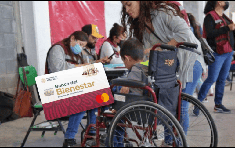 La Pensión Bienestar para Personas con Discapacidad otorga un apoyo económico de 3 mil 200 pesos bimestrales. ESPECIAL/ Programas para el Bienestar