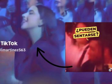 Aunque para algunos la efusividad de Ángela podría haber sido una muestra de apoyo incondicional a su pareja, para otros fue una falta de respeto hacia los asistentes. TIKTOK/@yolimartinez563