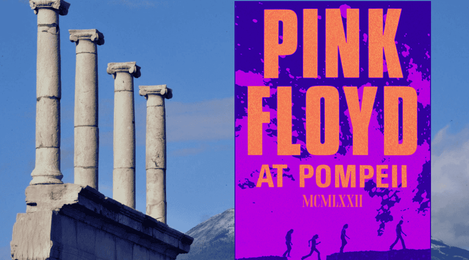 La banda formada por David Gilmour, Nick Mason, Roger Waters y Richard Wright filmó en este emblemático escenario del año 70 a.C en octubre de 1971. EFE / ARCHIVO / ESPECIAL / pinkfloyd.com