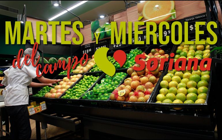 Estas son las ofertas del Martes y Miércoles del Campo en Soriana para la segunda semana de mayo. EL INFORMADOR / ARCHIVO