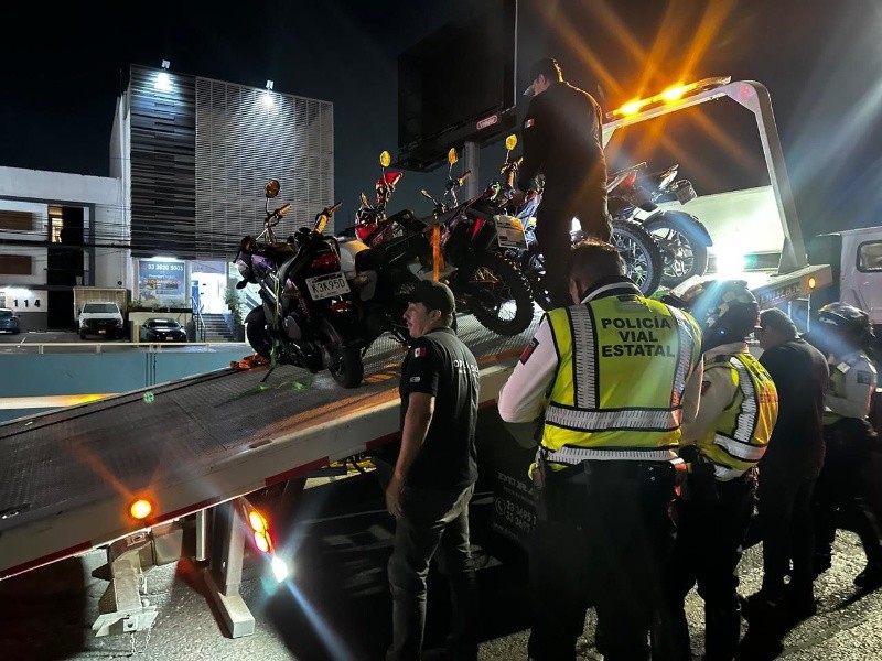 En el operativo participaron elementos de la Comisaría Vial, la Policía Metropolitana, policías municipales de Zapopan, Tonalá y El Salto. ESPECIAL/Policía Vial 