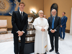 León XIV, el primer papa estadounidense, es un ávido jugador y fanático del tenis y había dicho a principios de esta semana que estaría dispuesto a participar en un partido benéfico cuando un periodista lo sugirió. EFE / ESPECIAL, Vatican Media