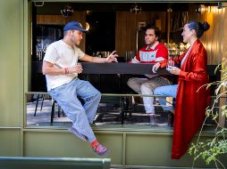 Sofía Martínez, Osmar Hueso y Daniel Hueso son los fundadores de Grupo Vinos y Rolitas, el colectivo tapatío detrás de lugares de moda como Gastón Wine Bar y Paolo Ìtalo Disco. GENTE BIEN JALISCO / J. Soltero