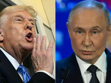 Donald Trump dijo en su plataforma Truth Social que la llamada con Vladímir Putin duró dos horas. AFP