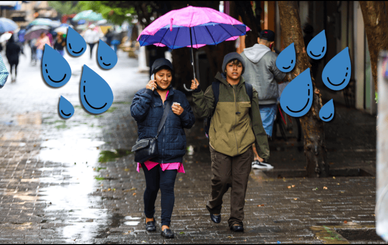 A lo largo del día podrían registrarse lluvias dispersas, mientras que por la tarde y noche se prevén chubascos aislados en distintas zonas de Jalisco. EL INFORMADOR / A. Navarro