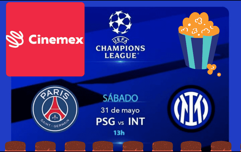 No te pierdas de esta proyección del enfrentamiento que definirá al ganador de la Champions League 2025. Instagram / cinemex