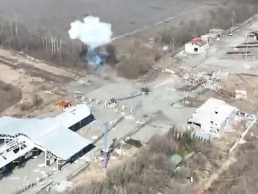 Para la operación se transportaron drones en camiones cargados con contenedores hasta lo profundo del territorio ruso. ESPECIAL / RUSSIAN DEFENCE MINISTRY