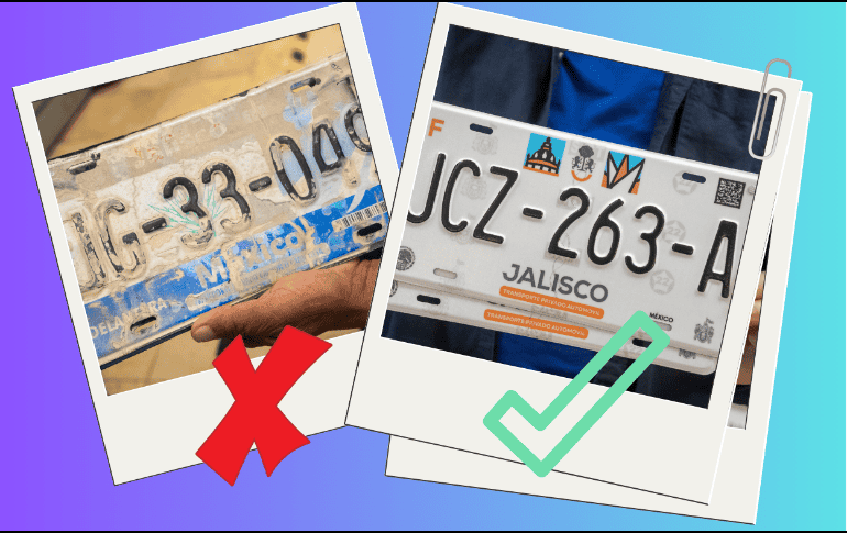 De acuerdo con las autoridades, los propietarios con placas de diseños 