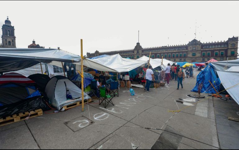 Una tercera parte de los manifestantes levantó sus campamentos. EL UNIVERSAL