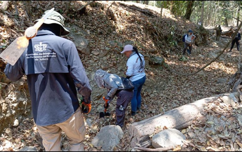 Como parte de los trabajos, el viernes 30 se repartieron cédulas de búsqueda de personas desaparecidas en la delegación Las Palmas. ESPECIAL