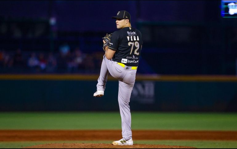 Vera es el lanzador de Jalisco que mejores números registra en la competencia. CORTESÍA/ CHARROS DE JALISCO.