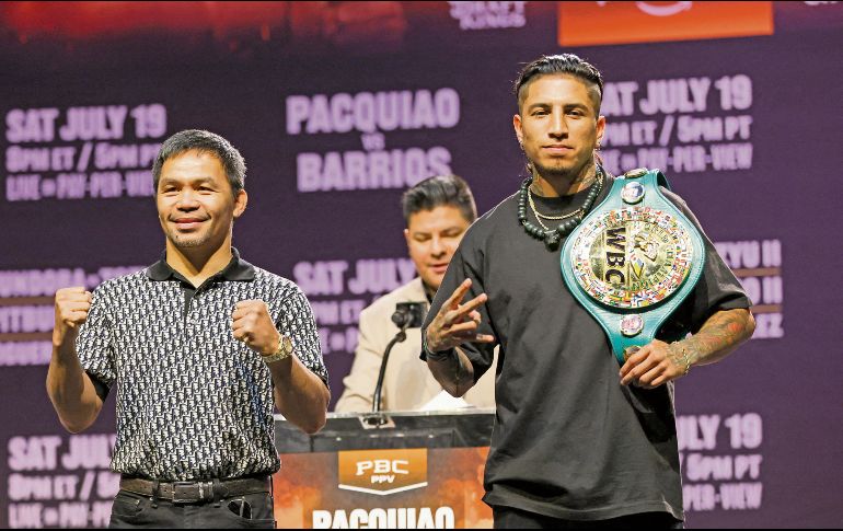 Pacquiao, de 46 años, aseguró que su retorno no será por una sola pelea. AFP/P. Fallon