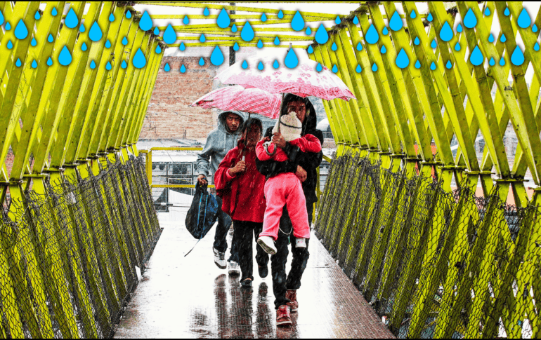 Las lluvias puntuales fuertes a intensas podrían generar incremento en los niveles de ríos y arroyos, deslaves, inundaciones y encharcamientos. EL INFORMADOR / ARCHIVO