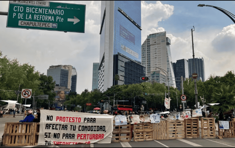 Estas son las rutas alternas ante bloqueos en Insurgentes y Reforma. SUN / C. WILLIAMS