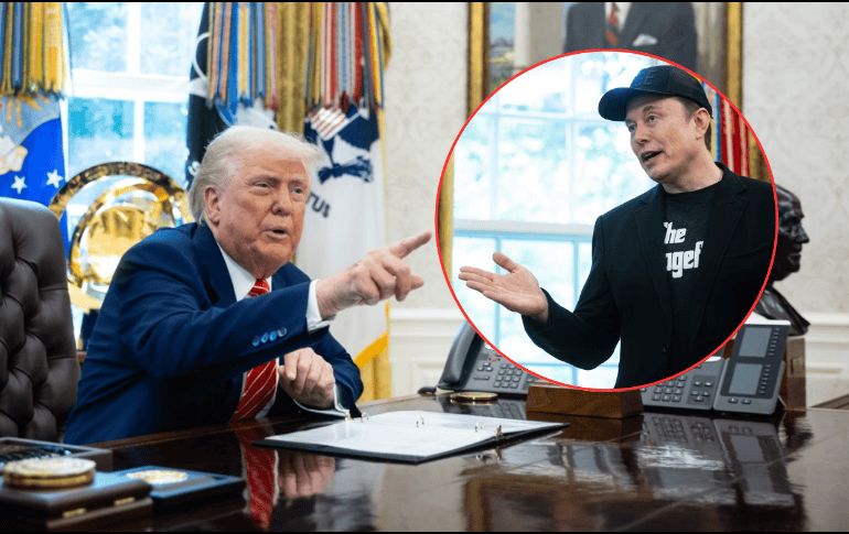 Después de que Trump expresara decepción, Elon Musk arremetió en su contra, asegurando que nadie le enseñó el plan fiscal que fue recientemente aprobado por la Cámara Baja. EFE/F. Chung