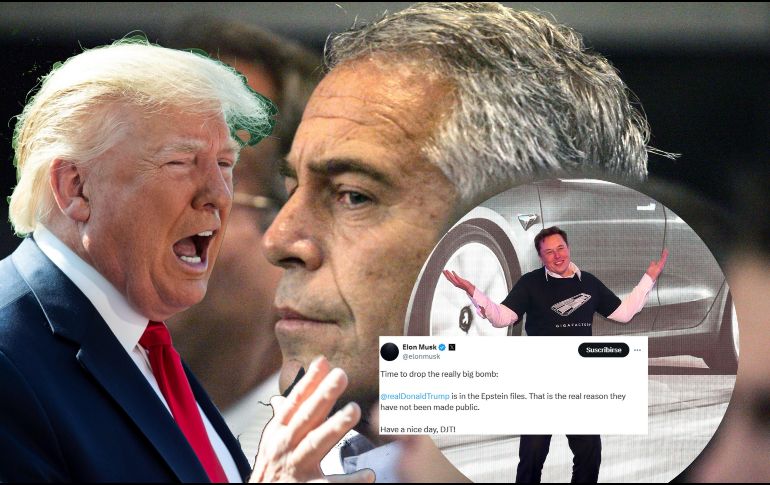 Elon Musk relacionó a Donald Trump con Jeffrey Epstein en una publicación de X. AP / EFE / ARCHIVO
