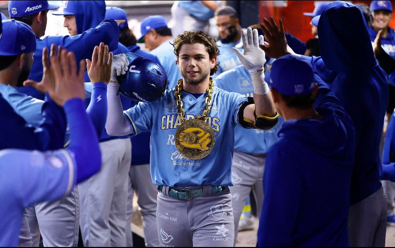 Mateo Gil pegó jonrón en la segunda entrada y doblete en la cuarta. CORTESÍA/Charros de Jalisco