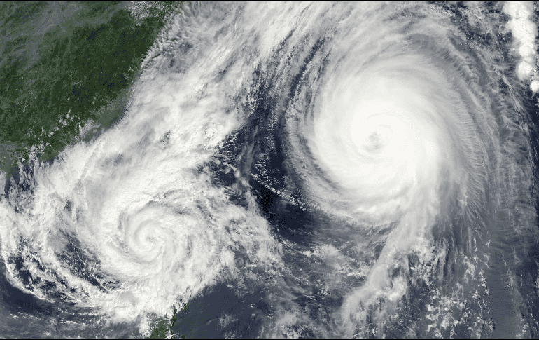 La presencia del par de tormentas tropicales en el Pacífico podría ocasionar que México se enfrente al efecto Fujiwhara.