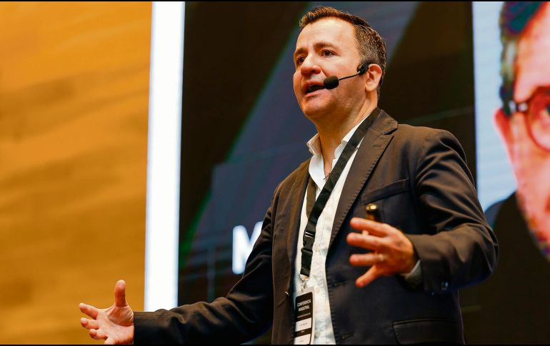 Luis Alfonso Aguirre Briseño. El fundador y director de Ignite Commercial Strategy fue uno de los ponentes de la noche. EL INFORMADOR / H. Figueroa