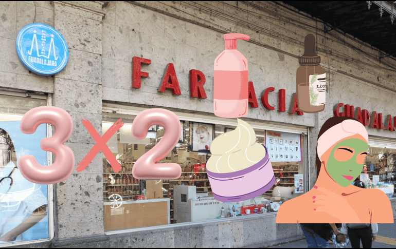 Farmacias Guadalajara, ofrece hoy, 11 de junio, ofertas del 2x1 y 3x2 en productos seleccionados. ESPECIAL/ FARMACIA GUADALAJARA