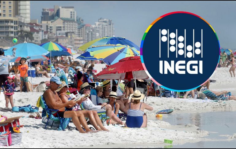 El principal repunte anual sucedió en los turistas fronterizos que aumentaron un 10.9 %. AP / ARCHIVO / X / @INEGI_INFORMA