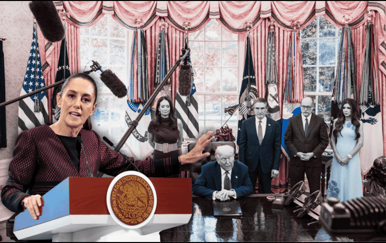 Sheinbaum Pardo destacó que este fin de semana catalogó como provocación los incendios en las manifestaciones de connacionales. EFE / K. Cedeno / J. Méndez