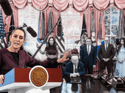 Sheinbaum Pardo destacó que este fin de semana catalogó como provocación los incendios en las manifestaciones de connacionales. EFE / K. Cedeno / J. Méndez