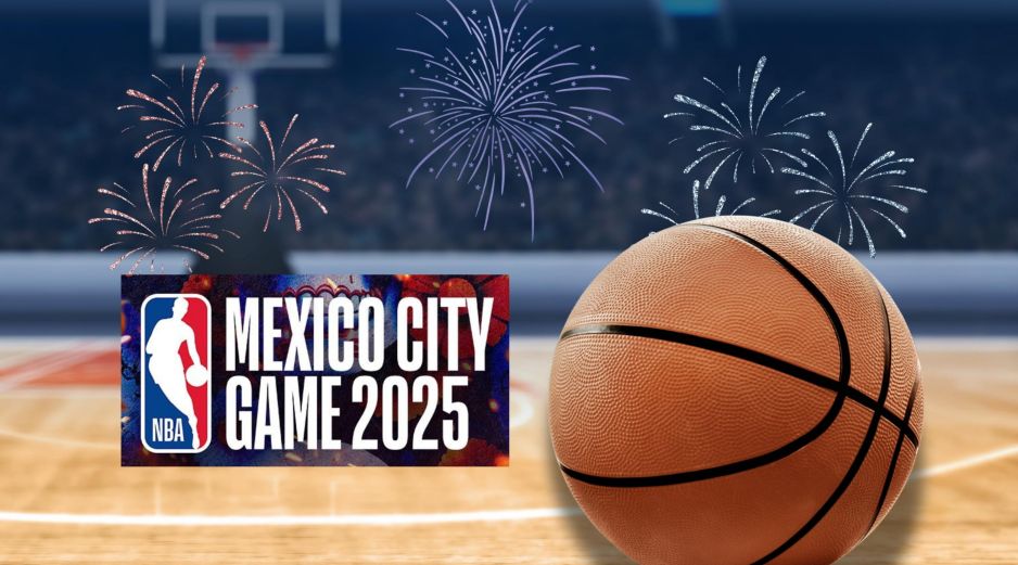 El NBA Mexico City Game 2025 se transmitirá en vivo en México, América Latina y todo el mundo. Llegará a más de 200 países por televisión, medios digitales y redes sociales. ESPECIAL / CANVA Y @NBAMex