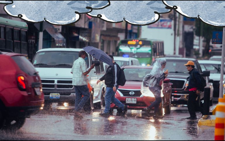 Se pronostica que las lluvias en el Área Metropolitana de Guadalajara comiencen a las 16:00 horas; toma precauciones. EL INFORMADOR / ARCHIVO