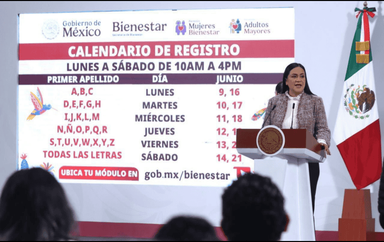 Para quienes no puedan asistir en su día correspondiente, la dependencia ha dispuesto una fecha adicional: sábado 14 de junio, cuando se atenderá a solicitantes sin importar la inicial de su apellido. ESPECIAL/GOBIERNO DE MÉXICO