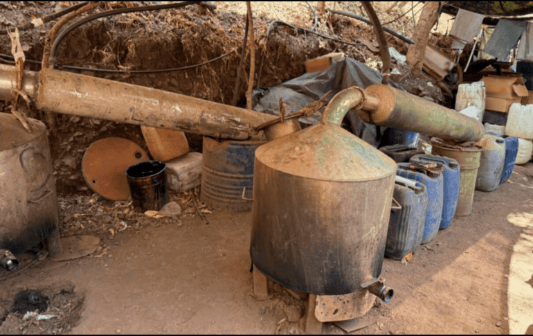 Poe medio de la red social X, el Secretario de Seguridad, Omar García Harfuch anunció sobre el desmantelamiento de un laboratorio clandestino en Durango. X / @OHarfuch