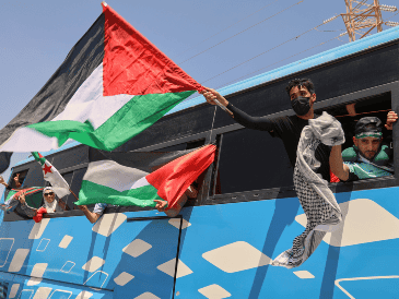 Israel ordena al Ejército bloquear la caravana solidaria Sumud rumbo a Gaza desde Túnez. AP Foto/Y. Murad