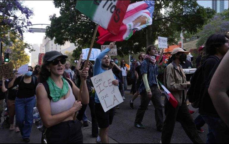 Las manifestaciones en Los Ángeles cumplieron seis días. SUN/A. Melo