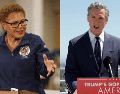 Karen Bass y Gavin Newsom, los líderes californianos que hacen frente a Trump. EFE/ARCHIVO