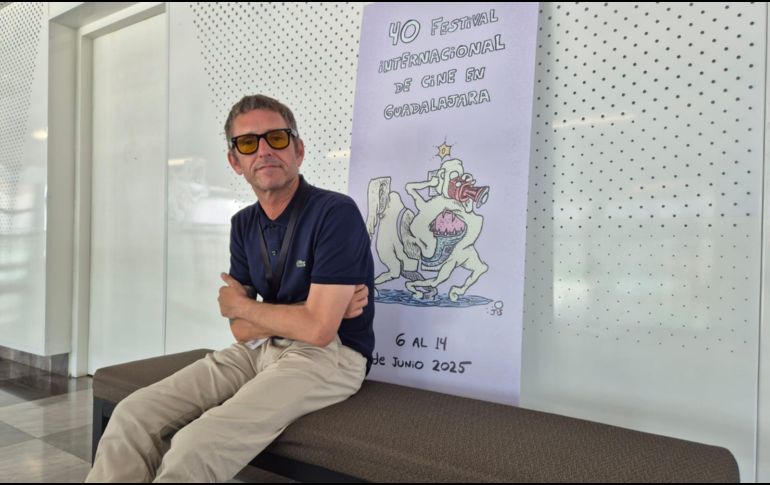 Uri Altell, director del Festival In-Edit, compartió en conversación con EL INFORMADOR cómo el FICG es una plataforma obligatoria que ha dado un lugar importante al documental. EL INFORMADOR/ F. SALCEDO.