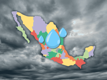 El pronóstico de lluvia para este sábado 14 de junio es alto en algunas regiones del país. ESPECIAL / CANVA