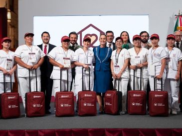 La mañana del pasado jueves 12 de junio, la Presidenta Claudia Sheinbaum Pardo dio arranque al programa "Salud Casa por Casa" durante su conferencia mañanera. ESPECIAL / Gobierno de México