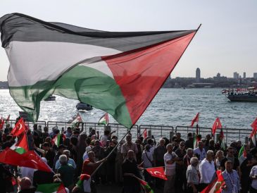 Este domingo en Estambul miles de personas participarón en una concentración en apoyo a Gaza. EFE/ ARCHIVO