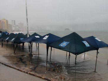 La tormenta tropical "Erick" se formó temprano este martes cerca del sur de México en el océano Pacífico. EFE / ARCHIVO