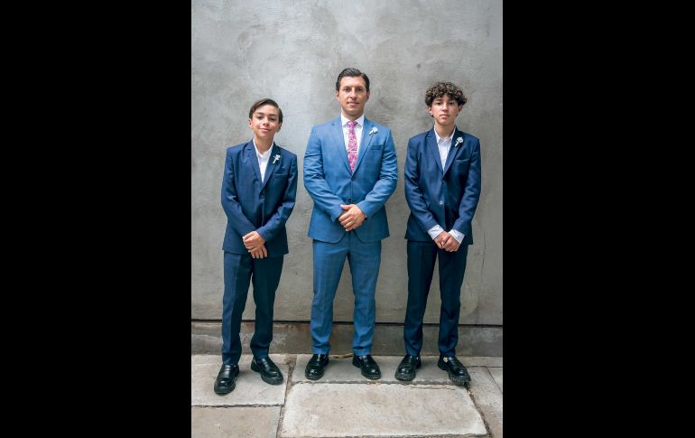 Derek André Márquez, Alfonso Javier Márquez y Zaid Mateo Márquez. GENTE BIEN JALISCO / J. Soltero