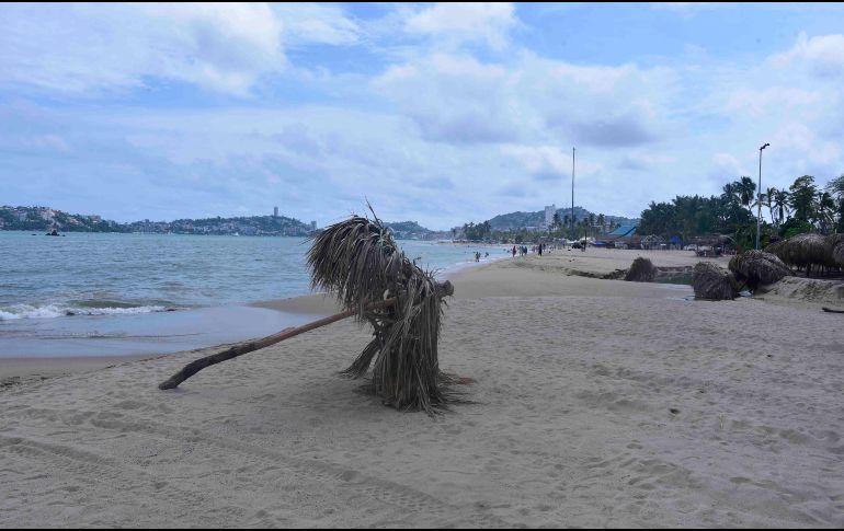 Fotografía del puerto de Acapulco, Guerrero. La región se prepara para la llegada del huracán 