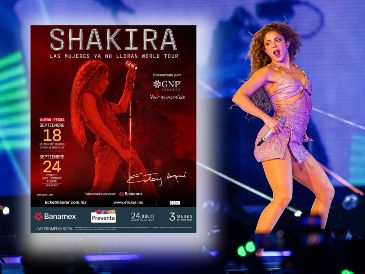 Shakira anunció dos nuevas fechas; una en Ciudad de México y otra en Veracruz. EL INFORMADOR / ARCHIVO