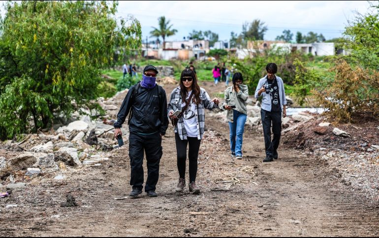 El colectivo “Un Salto de Vida” organizó un recorrido por el humedal para denunciar su situación. EL INFORMADOR/A. Navarro