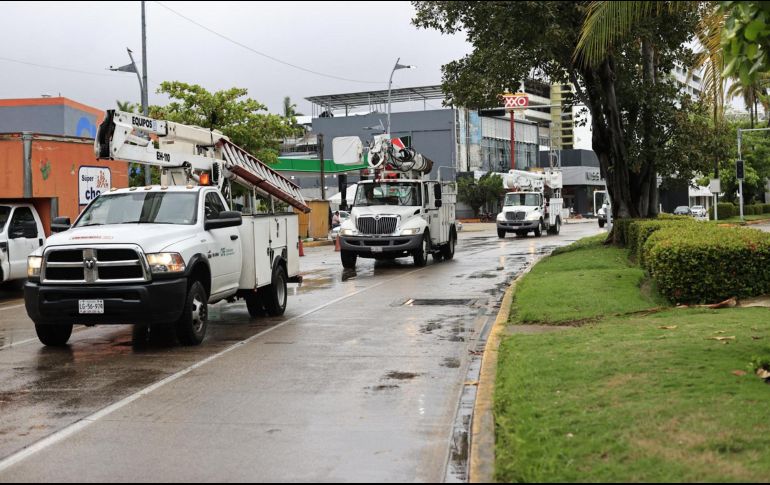 En cuanto a la red de transmisión, la CFE reportó daños en cinco líneas de 115 kilovoltios. EFE/DAVID GUZMÁN