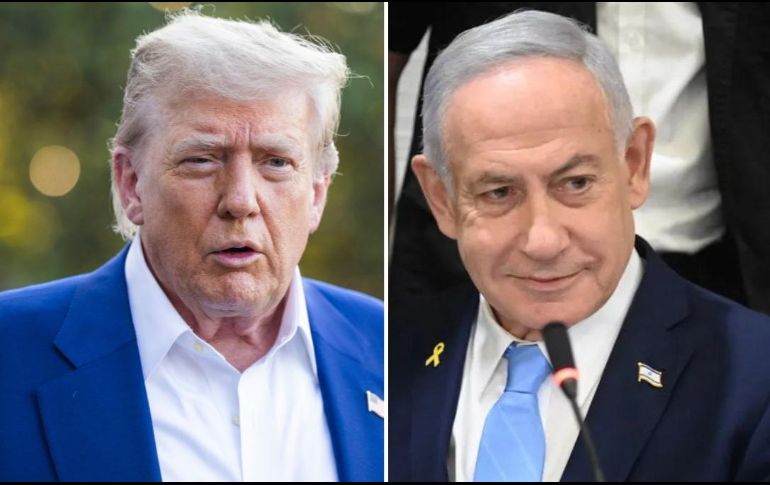 Benjamín Netanyahu, conversó con el presidente de Estados Unidos, Donald Trump. EFE / JIM LO SCALZO / ARCHIVO