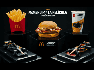 El “Combo F1” llegó a todos los McDonald’s de México a partir de este martes 24 de junio y se mantendrá vigente hasta agosto. CORTESÍA/ McDonald’s México.