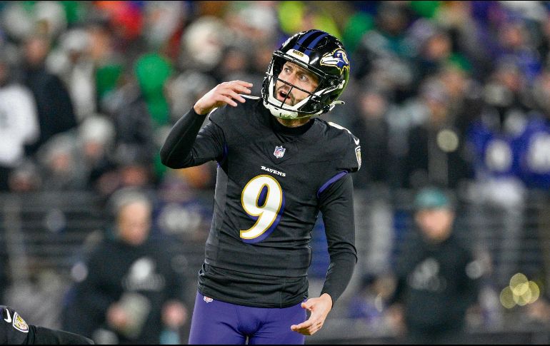 Justin Tucker fue cortado el mes pasado por los Ravens de Baltimore. AP/N. Wass