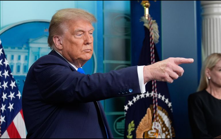 Trump insistió en que la celebración de independencia será la oportunidad perfecta para presentar su proyecto. EFE/Y. GRIPAS